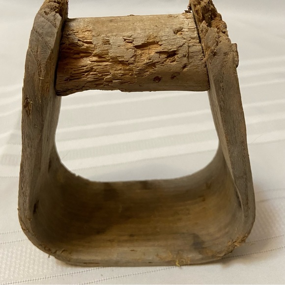 Wooden Western Vintage Saddle Stirrup - Picture 3 of 10